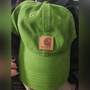Green Carhartt hat
